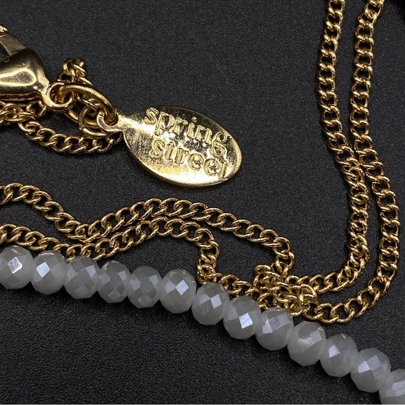 SPRING STREET Long Necklace Faceted Beads Long Pendant - Picture 5 of 9